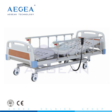 AG-BM104 CE ISO baixo custo al liga corrimão 3 posições ajustável elétrica hospital cama doente preço